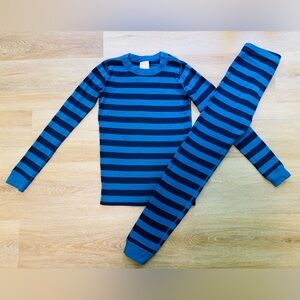 Hanna Andersson Striped Long John Pajama Set